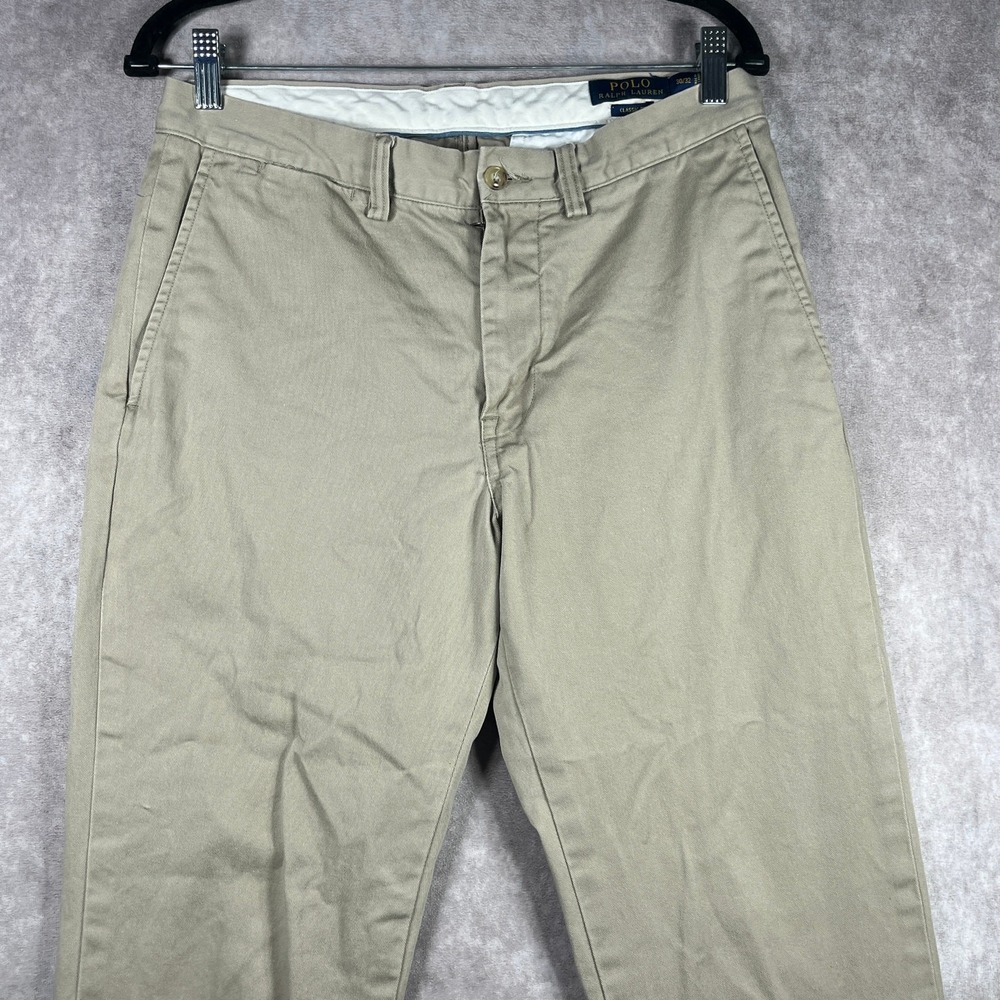 Polo Ralph Lauren Pants Mens 30X32 Tan Classic Cotton Twill Classic Fit‎ Preppy - Picture 2 of 13